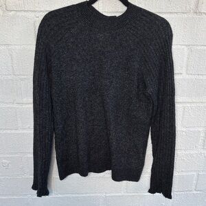 Abercrombie & Fitch Knit Crewneck Buttons on Back Acrylic Sweater sz S